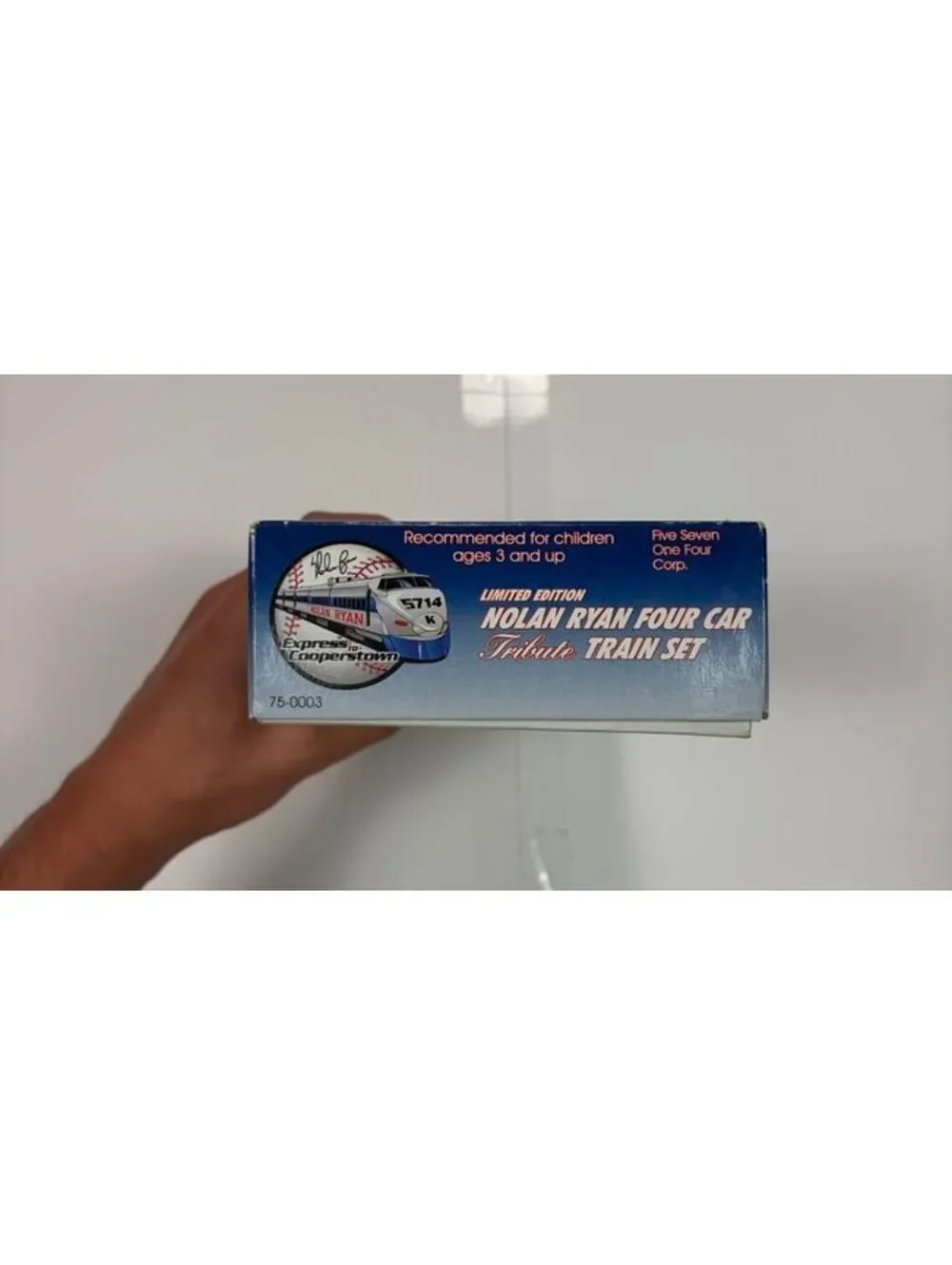 Vintage 1998 Nolan Ryan Limited Edition HO Scale Diecast 4 Car Tribute Train Set